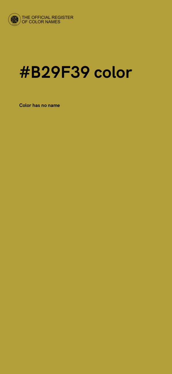 #B29F39 color image