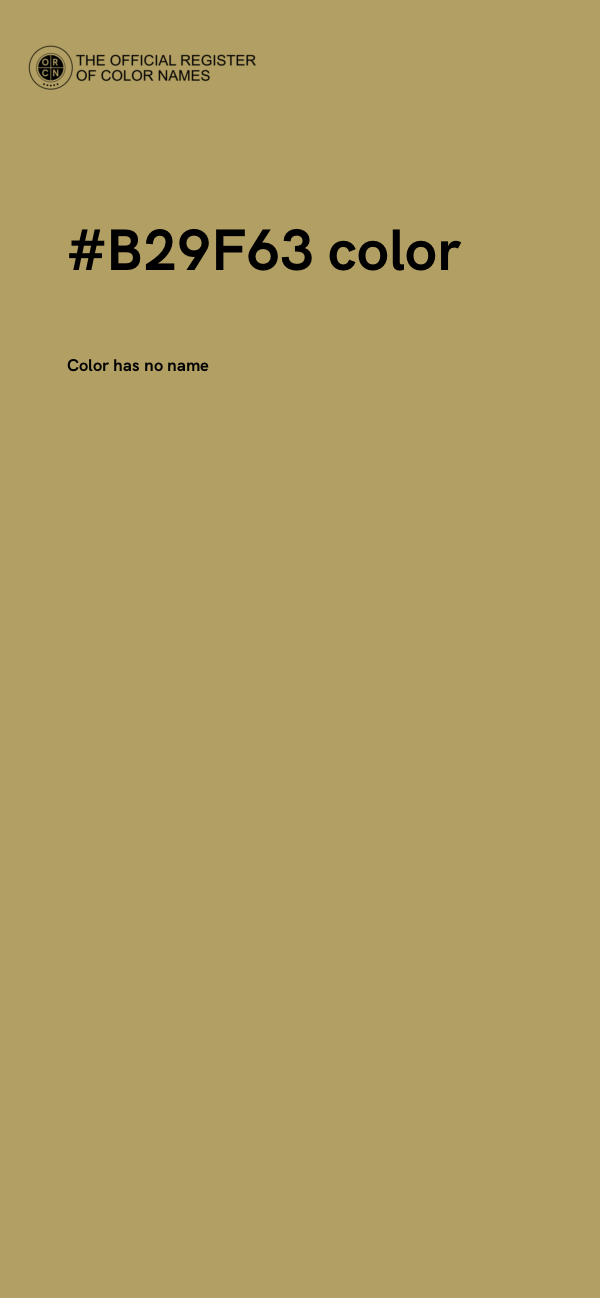 #B29F63 color image