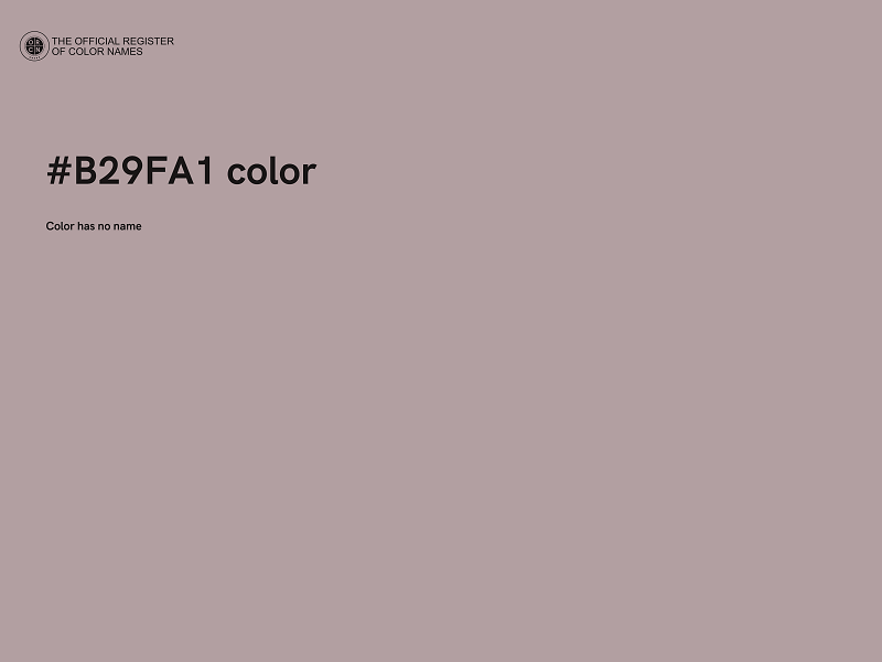 #B29FA1 color image