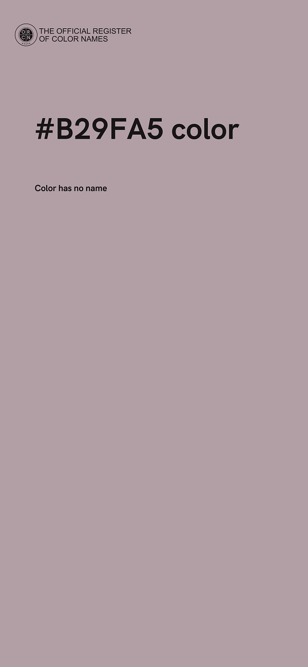 #B29FA5 color image