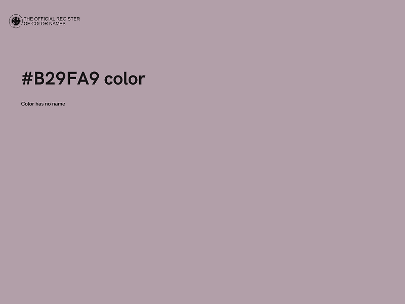 #B29FA9 color image