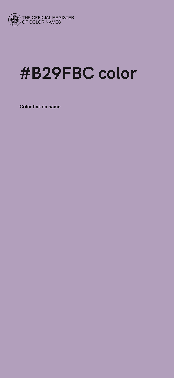 #B29FBC color image