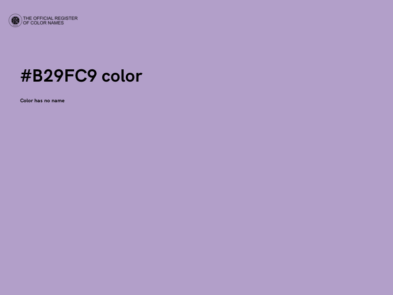 #B29FC9 color image