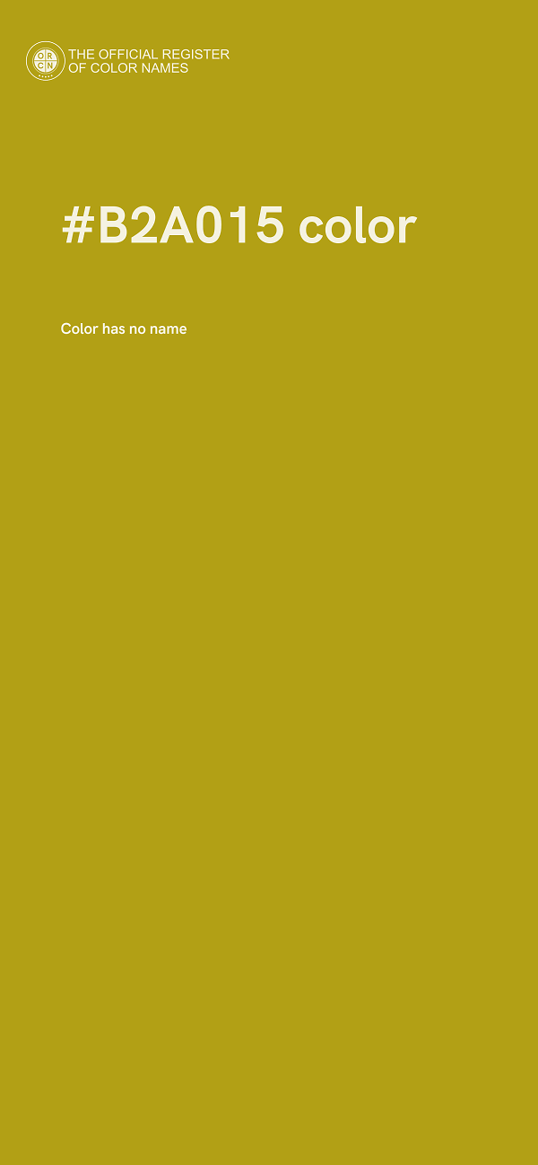 #B2A015 color image