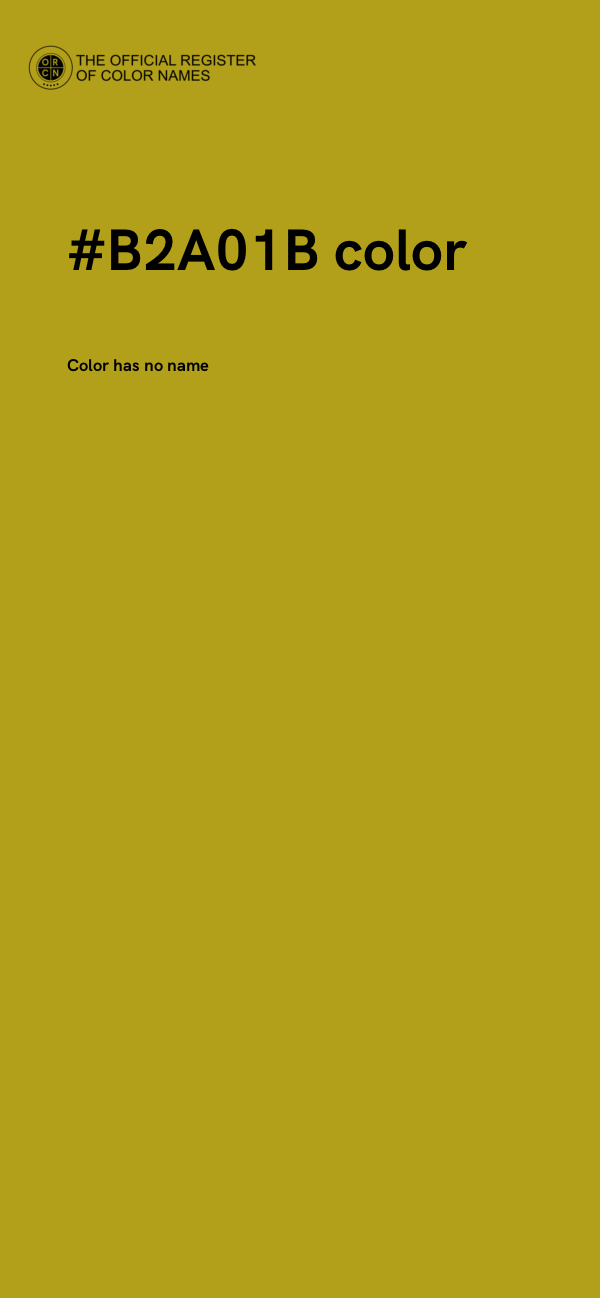 #B2A01B color image