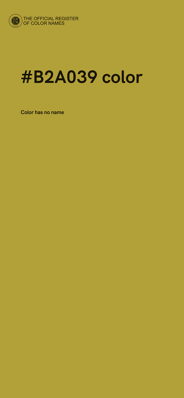 #B2A039 color image