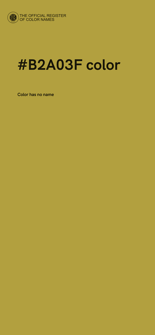 #B2A03F color image
