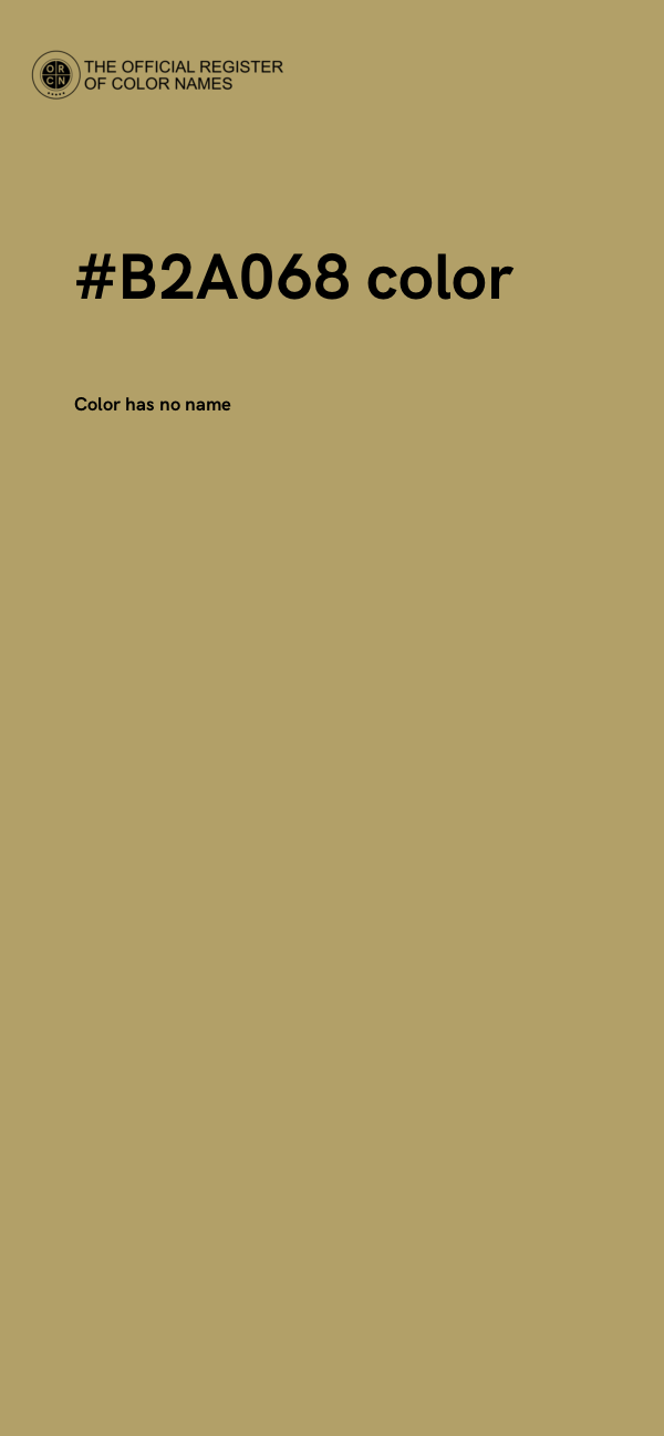 #B2A068 color image