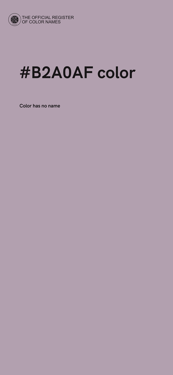 #B2A0AF color image