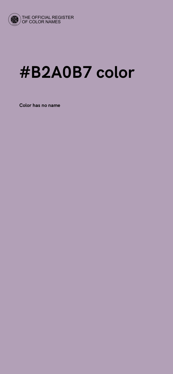 #B2A0B7 color image