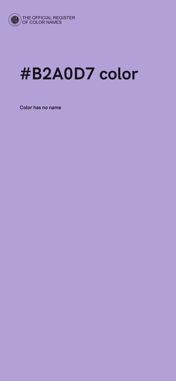 #B2A0D7 color image