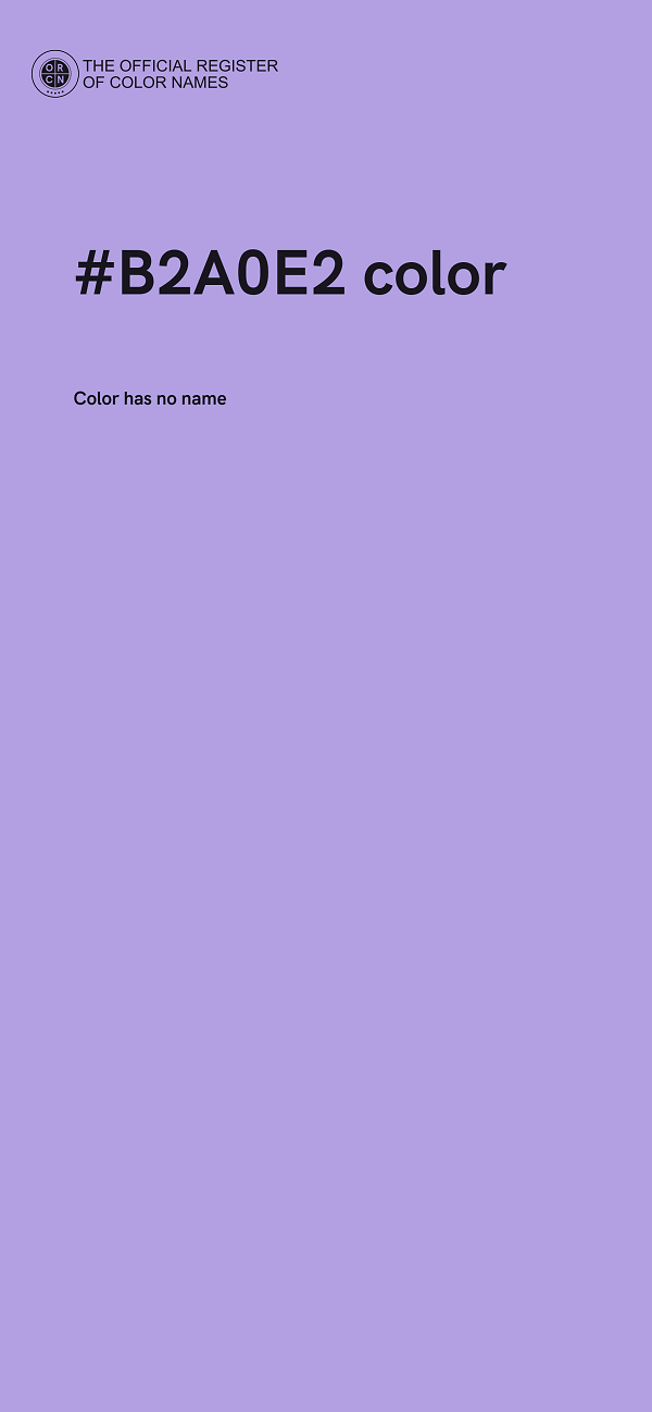#B2A0E2 color image