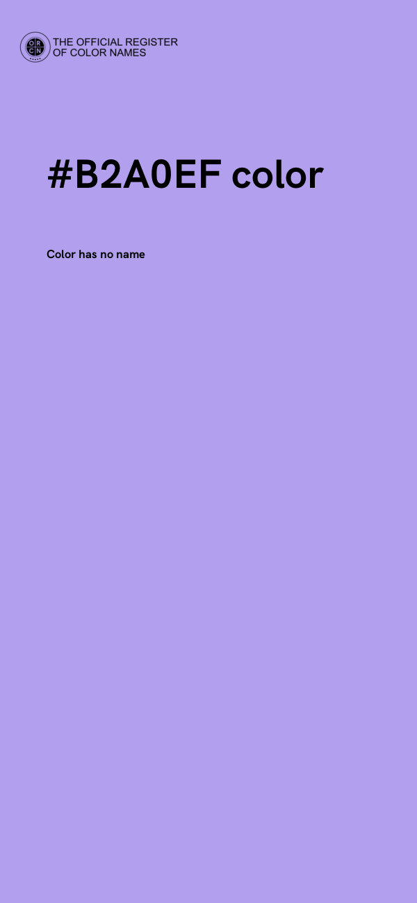 #B2A0EF color image