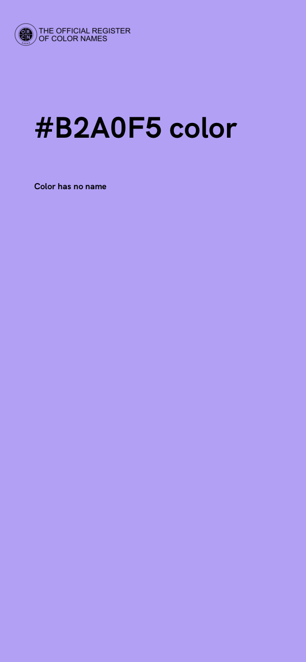 #B2A0F5 color image