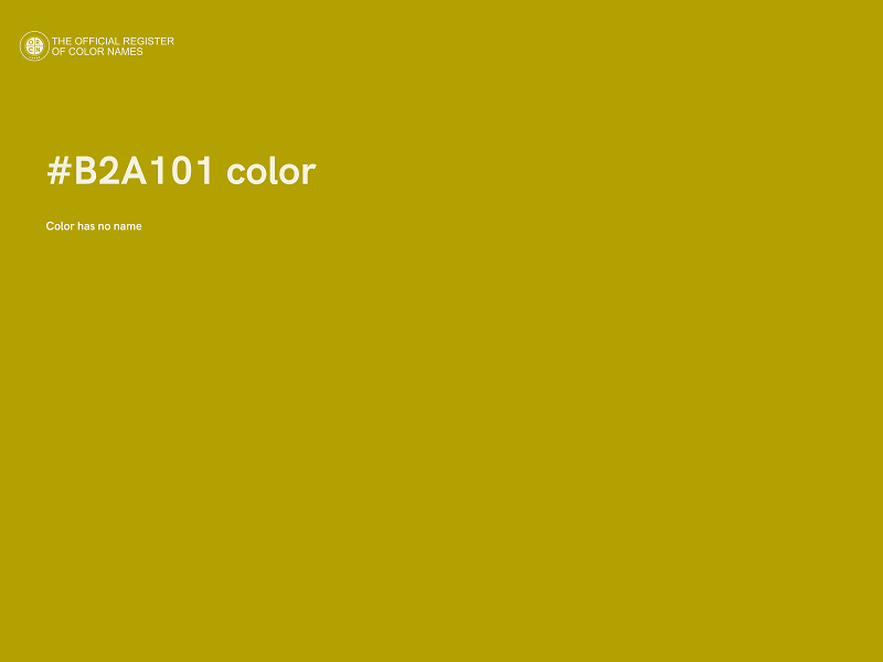 #B2A101 color image