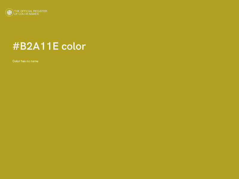 #B2A11E color image