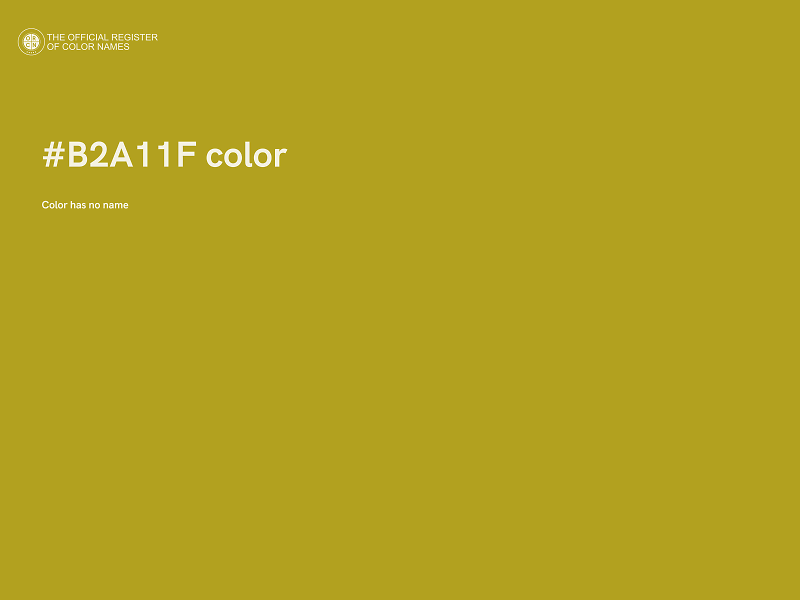 #B2A11F color image