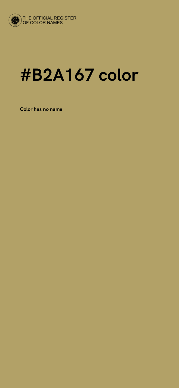 #B2A167 color image