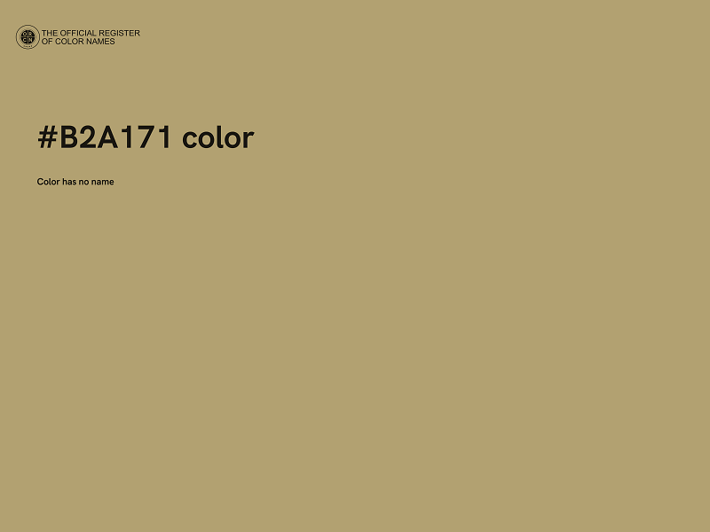 #B2A171 color image