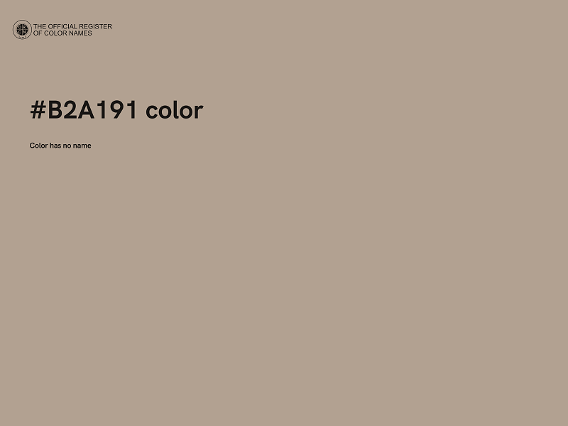 #B2A191 color image