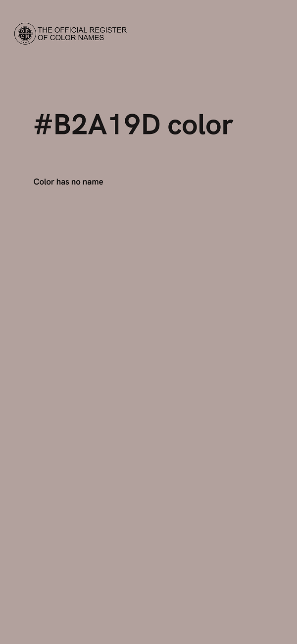 #B2A19D color image