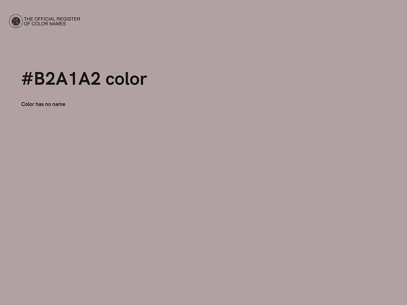 #B2A1A2 color image