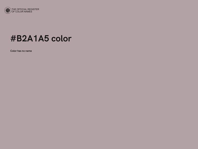 #B2A1A5 color image