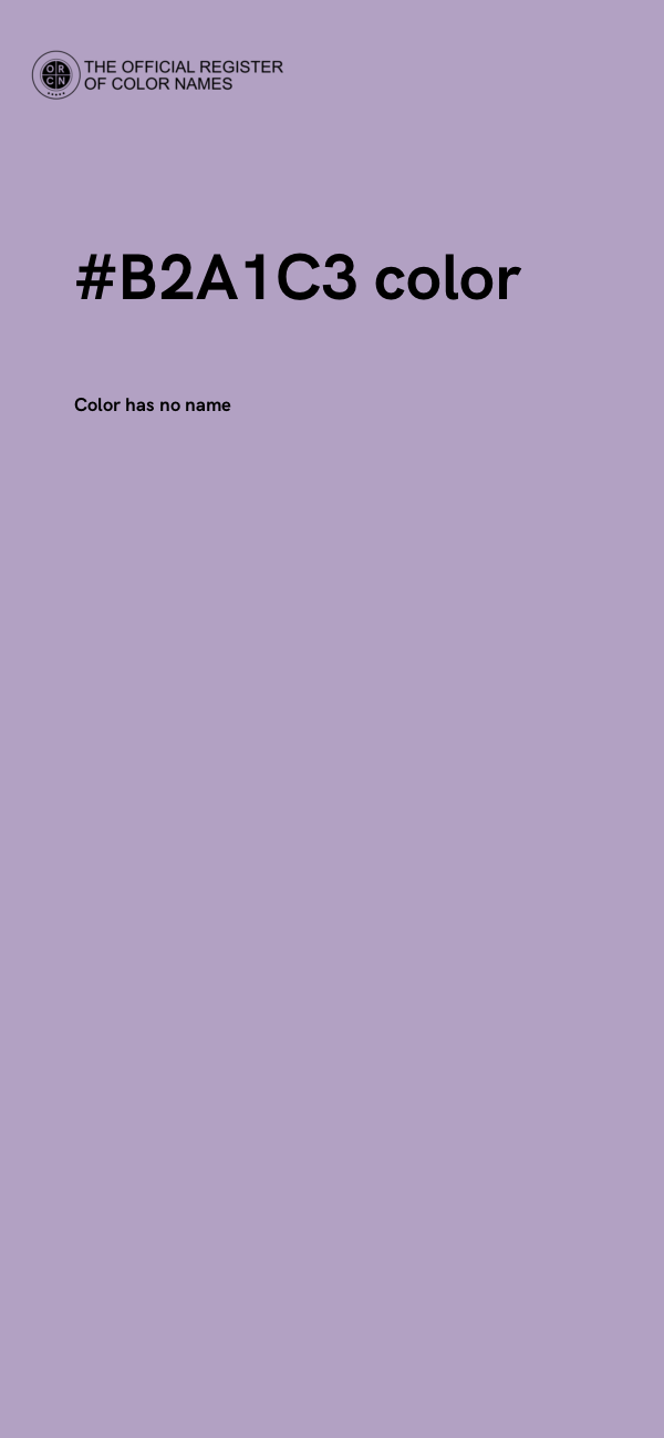 #B2A1C3 color image