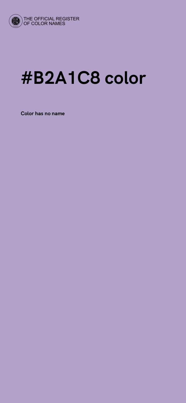 #B2A1C8 color image