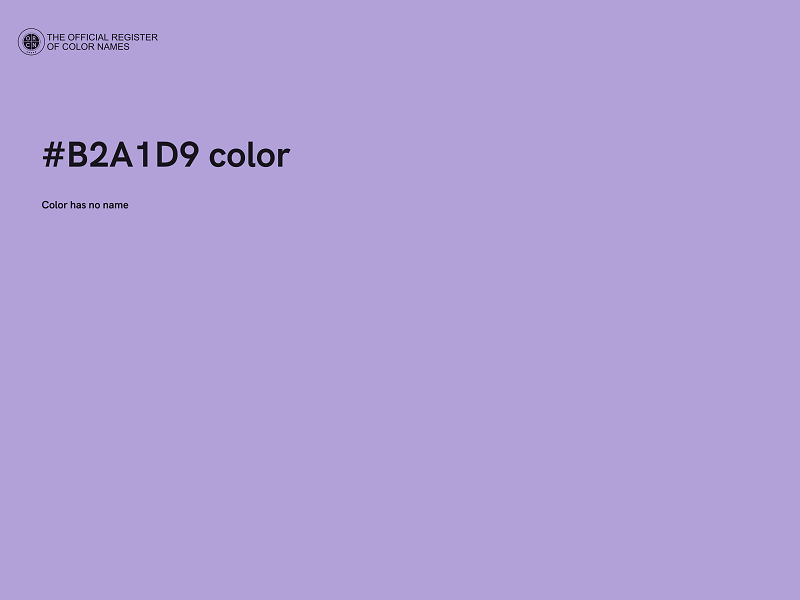 #B2A1D9 color image