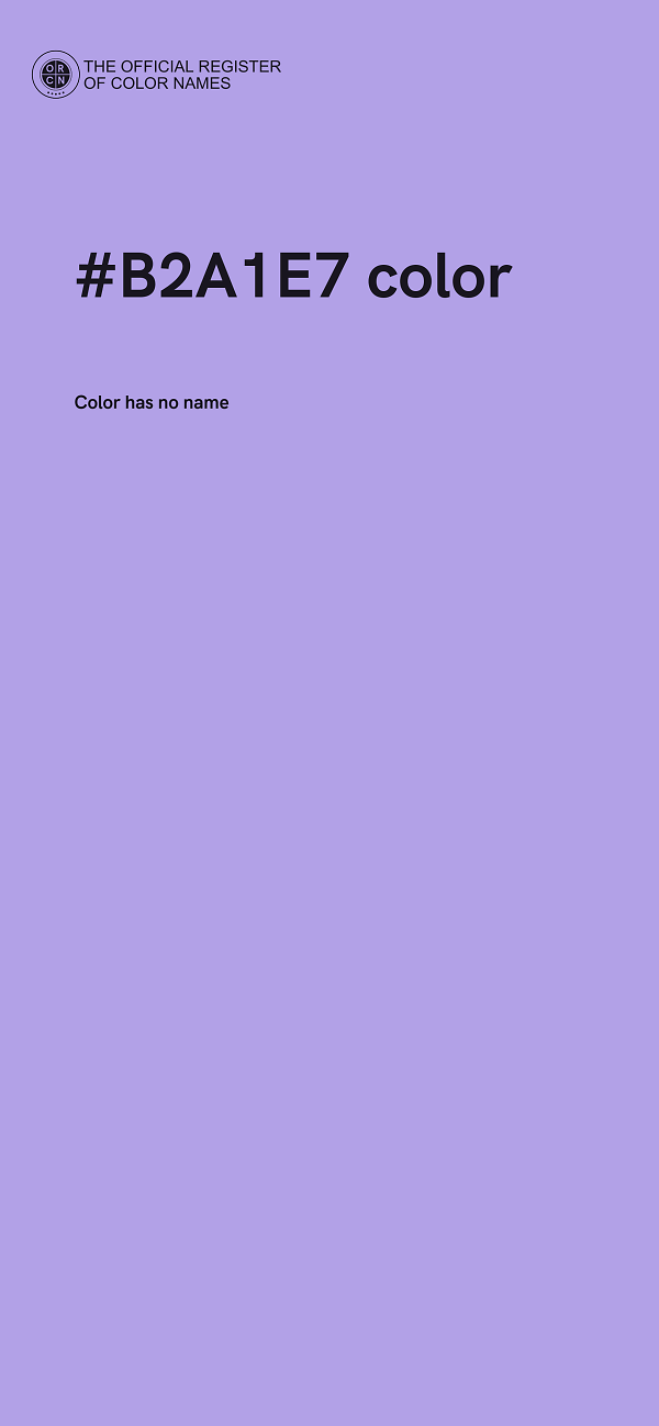 #B2A1E7 color image