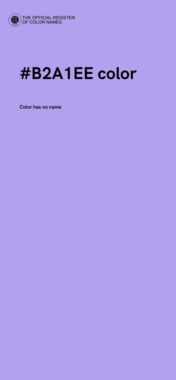 #B2A1EE color image