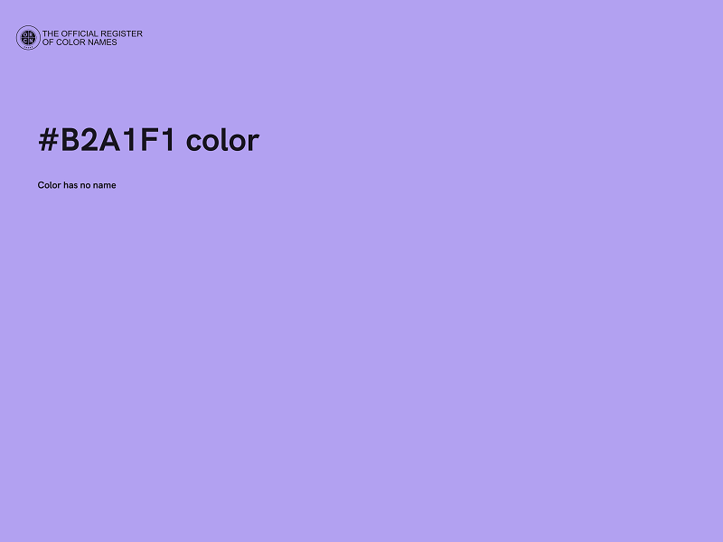 #B2A1F1 color image