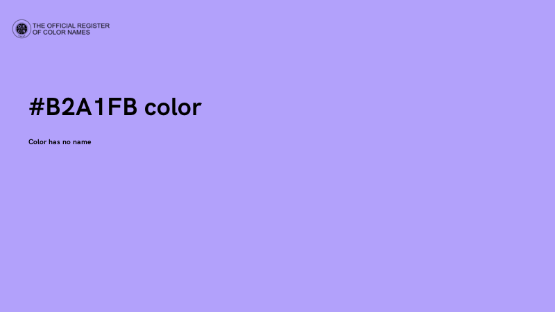 #B2A1FB color image