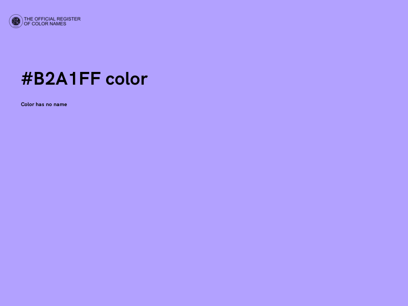 #B2A1FF color image