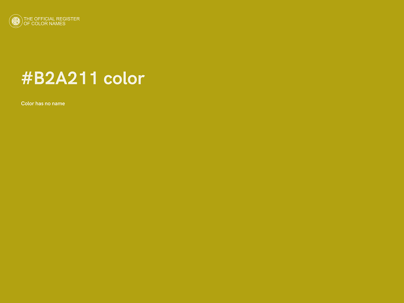 #B2A211 color image