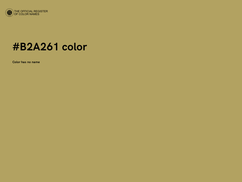 #B2A261 color image