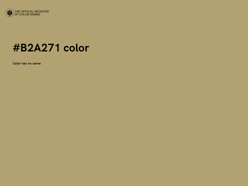 #B2A271 color image