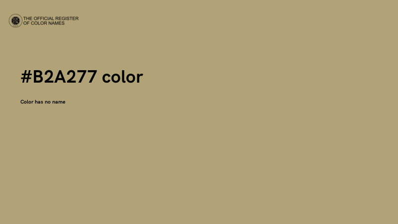 #B2A277 color image
