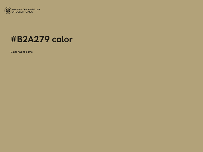 #B2A279 color image