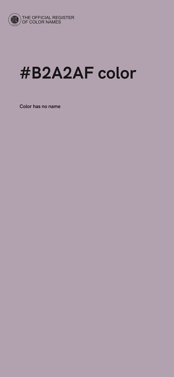 #B2A2AF color image