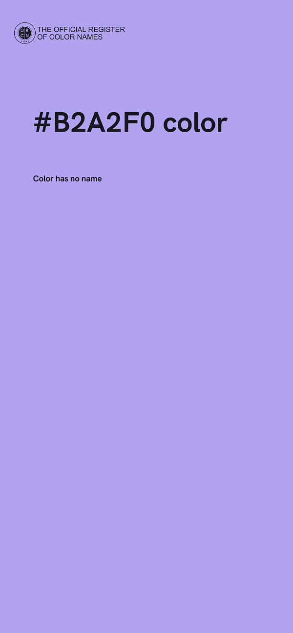 #B2A2F0 color image