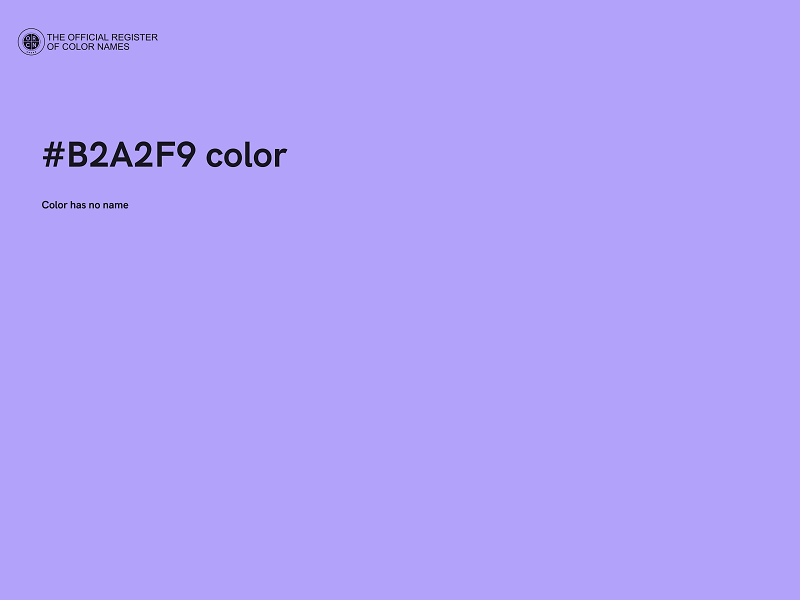 #B2A2F9 color image