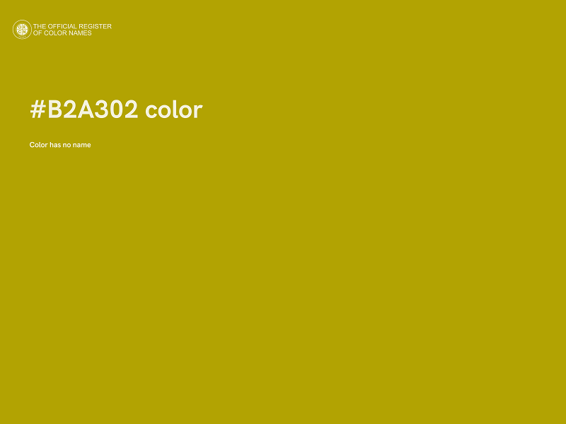 #B2A302 color image