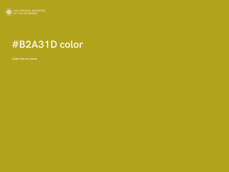 #B2A31D color image