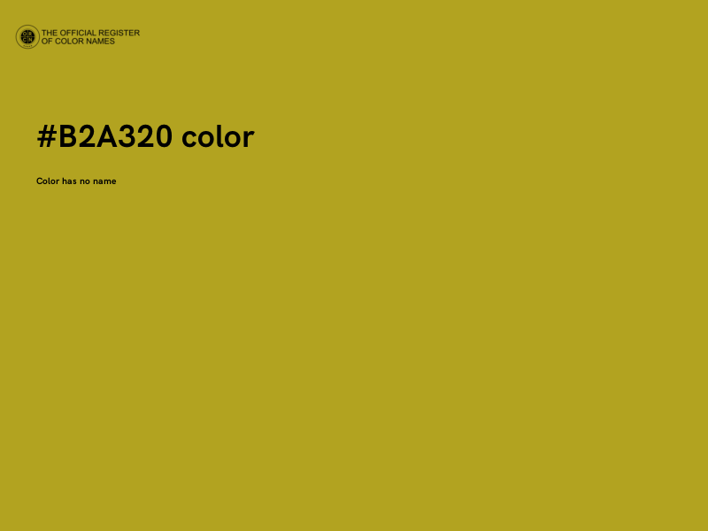 #B2A320 color image