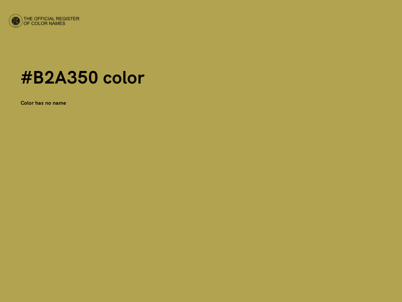 #B2A350 color image