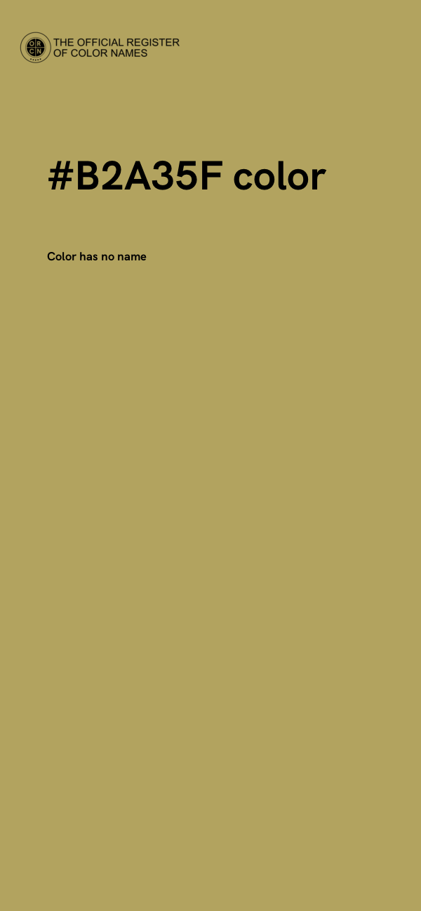 #B2A35F color image