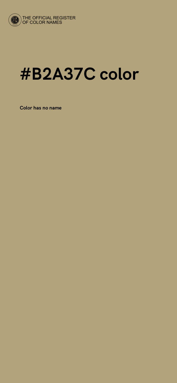 #B2A37C color image