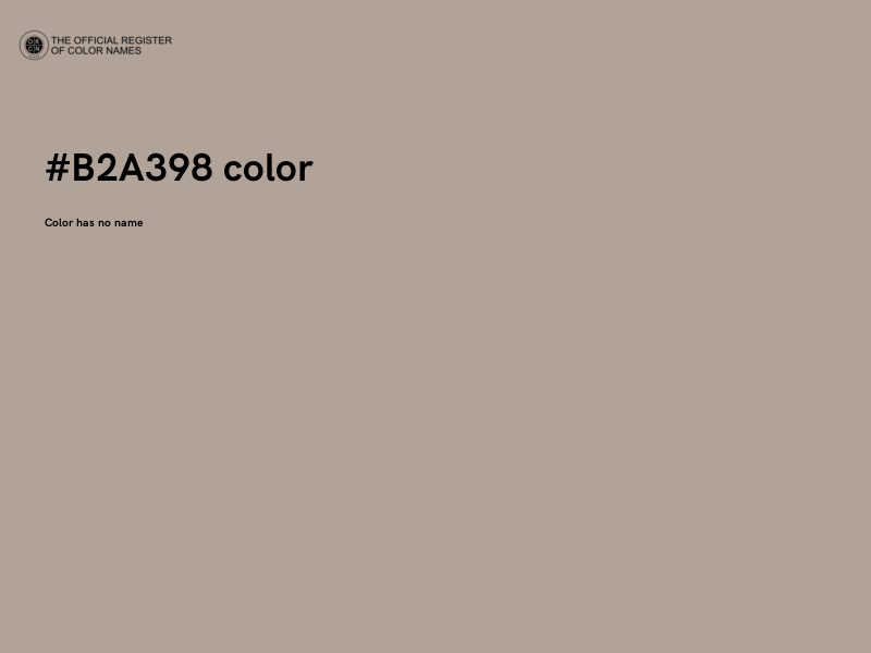 #B2A398 color image